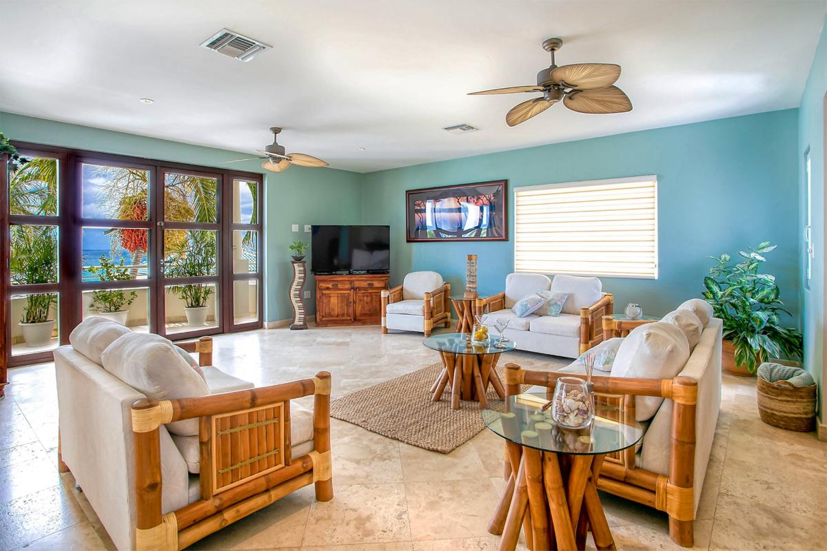 Villa rental St Martin - Living room